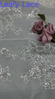 Luxe Sequin geborduurde stof kant stof Nieuwe collecties voor kleding Kleren en modeontwerp
