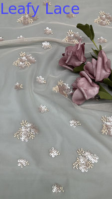 Luxe Sequin Perlen geborduurde stof kant stof Nieuwe aankomst Voor couture gelegenheid