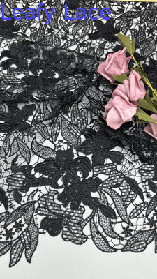 Luxe kanten chemische kanten van bladstof romantische kanten voor bruiloft couture en jurken