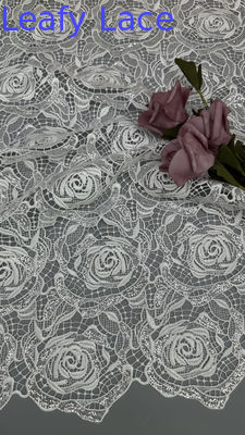Metalen doek geborduurd Chantilly stof kant stof Nieuwe mode voor kleding kleding