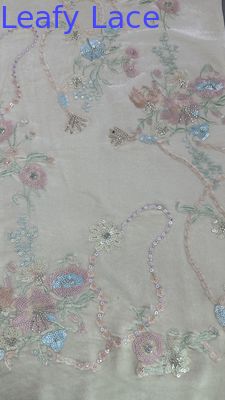 Oosterse cultuur Bladersequin Bloemen kant Stof voor het maken van jurken Eetjurken Scheerstof