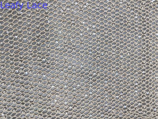 Mesh Perlen Perlen geborduurde embroidery stof voor elegante ademen diner jurken