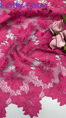 Luxe roze bloem laser geborduurde kant stijl holle-up voor adem premium