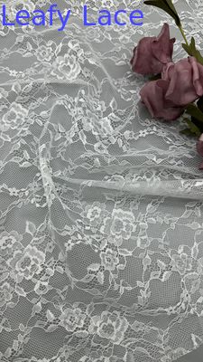 Witte kant Nieuw ontwerp Tulle Mesh Stof Bloemen adem voor Cauasl jurken