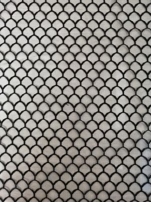 Zwarte Polyester Tulle Mesh Fabric