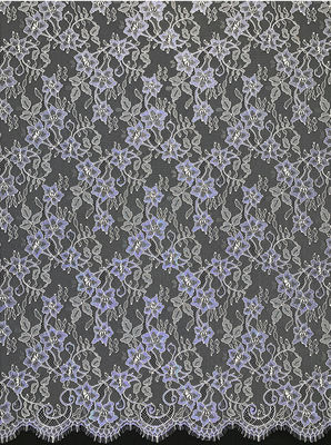 Vrouwelijke Franse Chantilly-Kantstof Dame Evening Dress Fabric