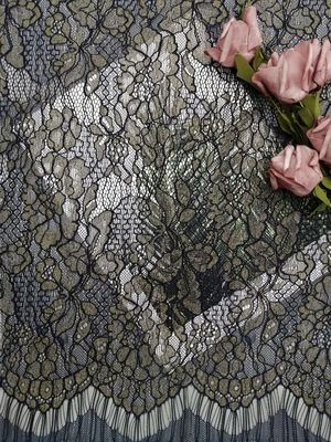 Van de de Kammosselrand van wimper Metaallurex het Kantstof voor Dame Dress Garment