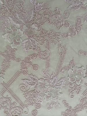 70 yards van het de Doek de Roze Geborduurde Kant van de Kantlijst Stoffen