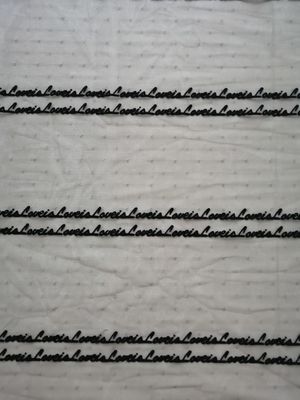 Huis Textiel Zwarte Brief Tulle Bijeengekomen Mesh Fabric