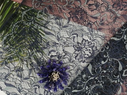 Twee Tone French Chantilly Lace Fabric