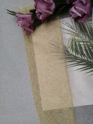 Gouden Zachte Metaallurex Mesh Fabric For Evening Dress