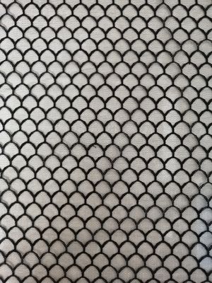 Het Patroon Zwart Zacht Tulle Mesh Fabric van vissenschalen