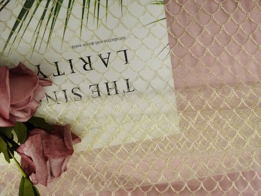 De gouden Kleding van het Ivoor Zachte Tulle Mesh Fabric For Little Girl van Lurex Metaal