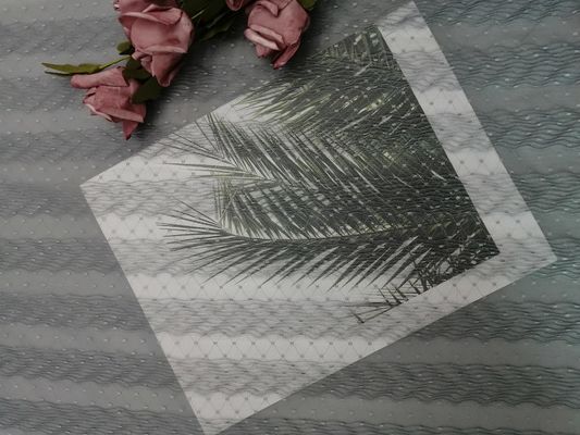 Grey Polyester Crinckle Mesh Pleated-Kantstof voor Meisjekleding
