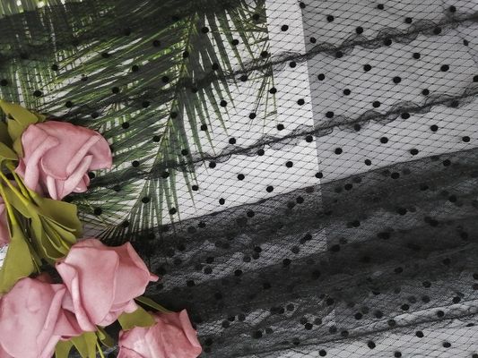 100 Yards van Tulle Kant het Bijeengekomen Borduurwerkmesh fabric