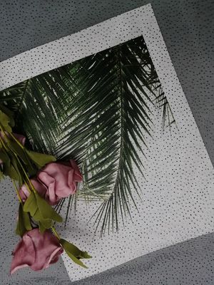 Partij Zwarte Dot Glitter Tulle Mesh Foil Gedrukte Stof