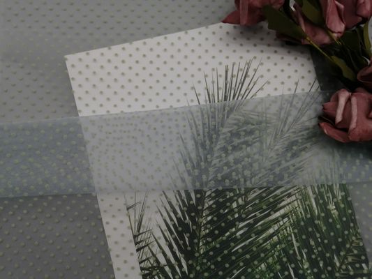 Groen Bijeengekomen Tulle schittert Polka Dot Mesh Fabric