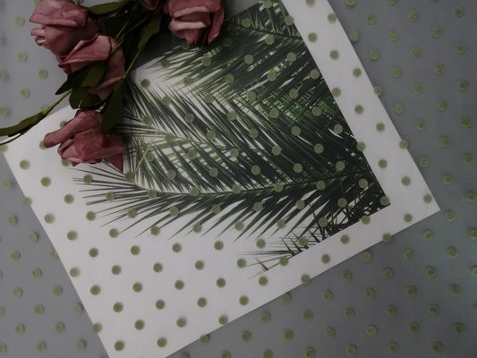 Groen schitter Polka Dot Tulle Flocked Mesh Fabric voor Meisje
