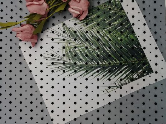 Marine Dot Tulle Flocked Mesh Fabric voor Dame Evening Dress