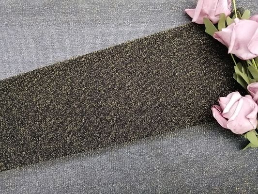 Gouden Lurex Mesh Tulle Metallic Lace Fabric voor Vrouwelijk Baserend Overhemd