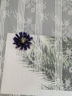 Van de de Bloempolyester van het blouseborduurwerk de Franse Stof van de het Kantversiering