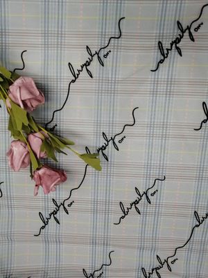 OEM Brief Patroon Bijeengekomen Mesh Fabric Printed Tulle Lace