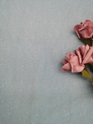 Geplooide het Kantstof van Buledot tulle mesh foil printed Stof