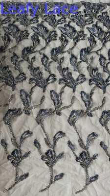 Metalen kantstof van hoge kwaliteit Elegante bruiloft 60 meter borduurstof