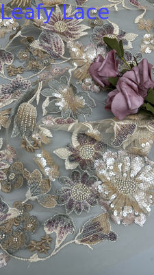 Avondjurken Polyester Perlen geborduurd Stof Sequin Spandeks