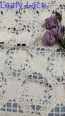 100% Polyester Kanten Stof Ruit Elegant voor Feestjurken / Kledingstuk