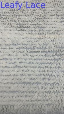 Geplete kantstof 100% polyester gaas Grond Adem luxe voor bruidsjurk