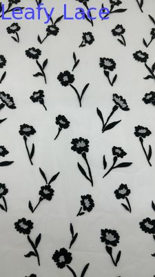 Zoete Kleur Traditionele Roos Bevlokte Mesh Kant Kwaliteit Aangepast voor Elegante Jurk