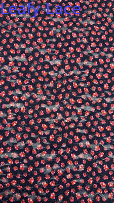 Schattige roze bloemen geborduurde kant stof voor bruidsjurken op maat mooie jurken