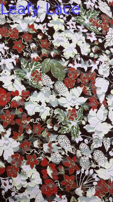 Embroideded Lace Fabric Flowers Mesh Breathe Wedding Dresses Customized Manufacturer