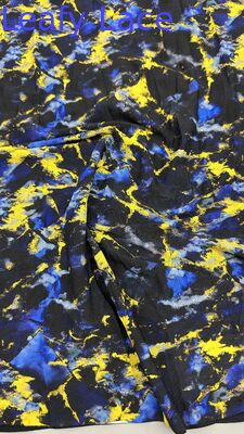 Decoratieve bloemen kant stof voor elegante jurken Geprinte kant Custom kant stof Ontwikkeling voor modecollecties