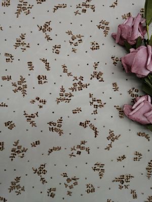 Bloem Digitaal Druk Bijeengekomen Mesh Fabric For Bedding Articles