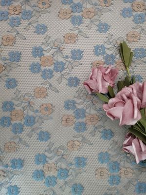 145CM Kleine Bloemen Geborduurde Kantstof Damedress lace brown Kleur