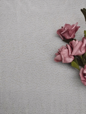 Het geplooide Kant van Tulle Mesh Foil Printed Fabric Shimmering Tulle